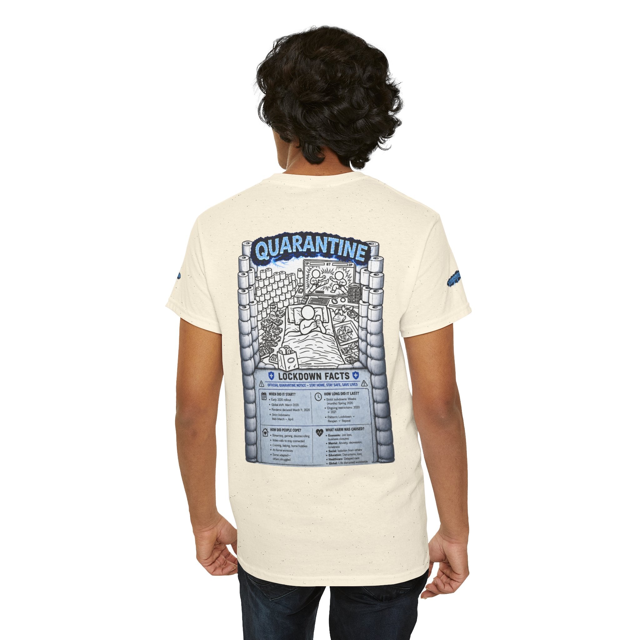 I Survived 2020 — LOCKDOWN S3:E1: Director's Cut Special Edition "Quarantine" Unisex Heavy Cotton Tee