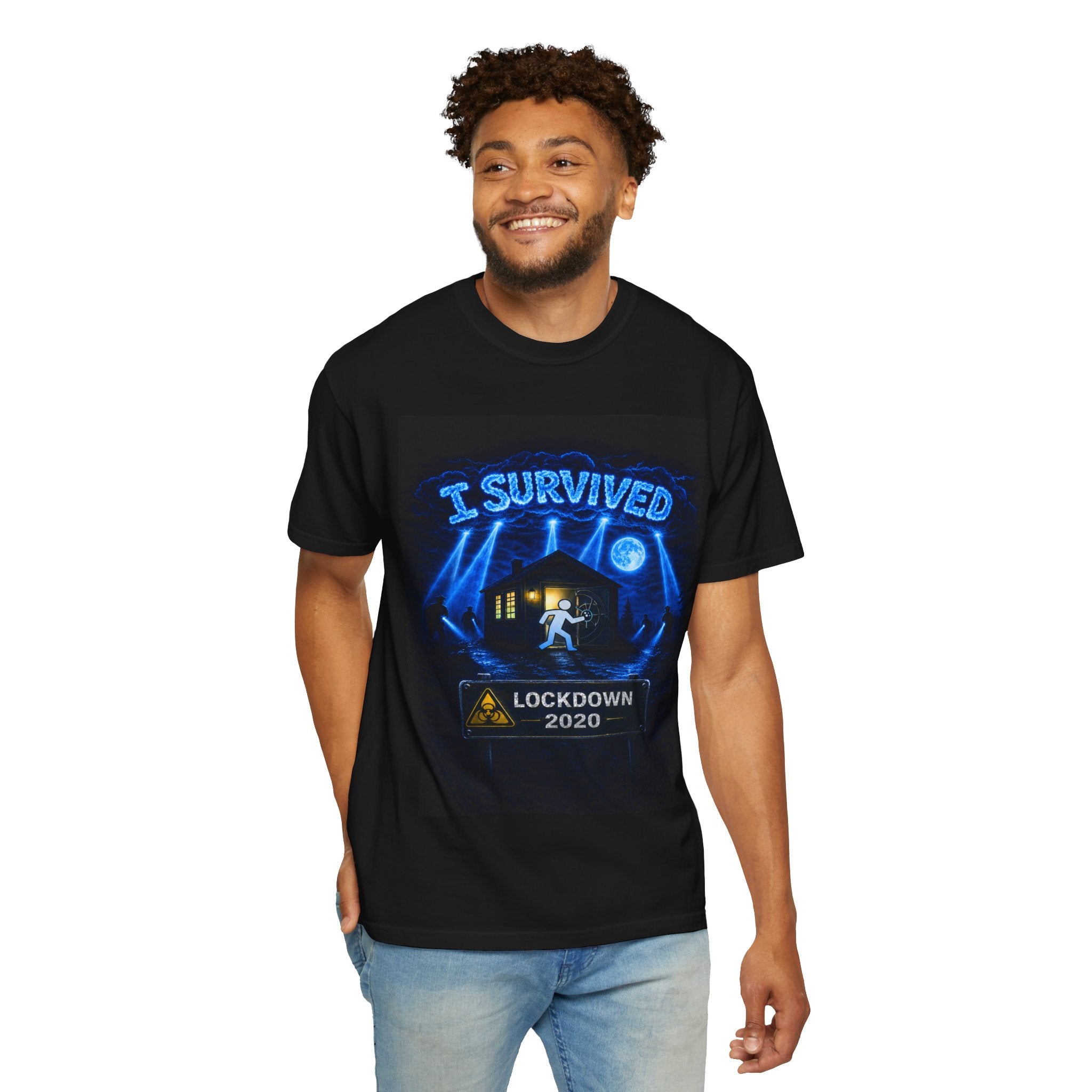 I Survived 2020 — LOCKDOWN S3:E2: "Dating Under Lockdown" Unisex Garment-Dyed T-shirt