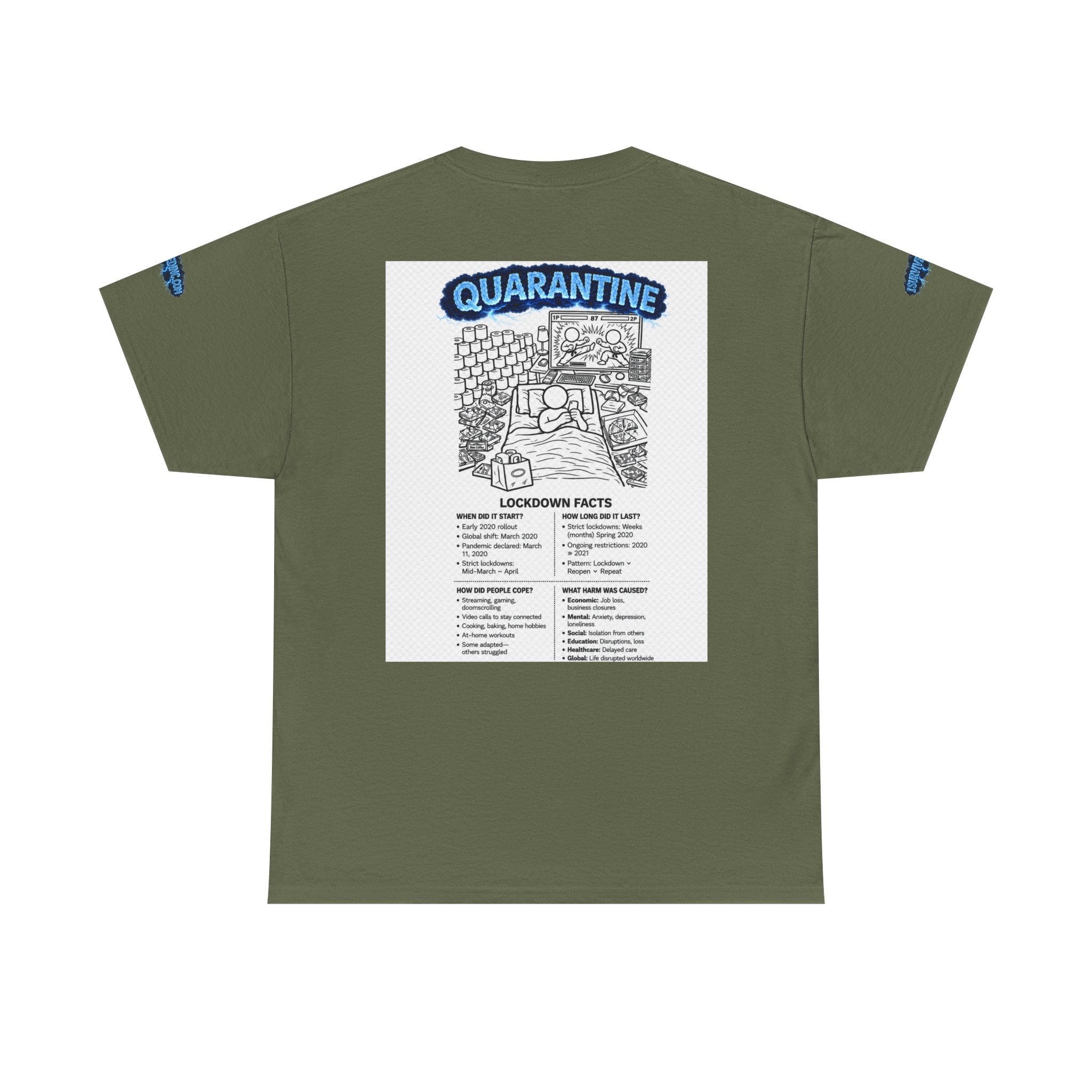 I Survived 2020 — Director's Cut S3:E1 "Quarantine" | Lockdown Edition Documentary Unisex Heavy Cotton Tee (SPECIAL EDITION)