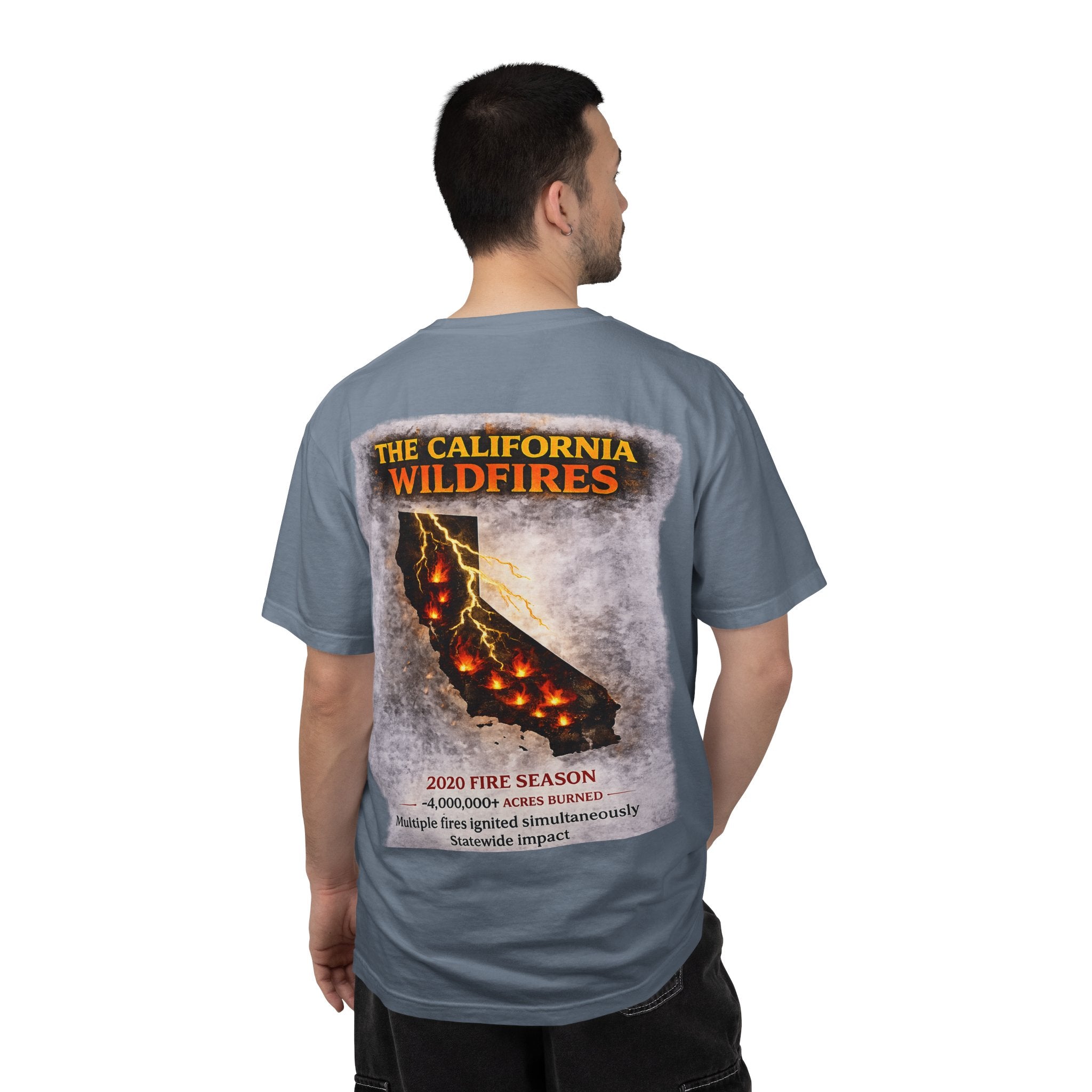 I Survived 2020 — Director's Cut S2:E3 "The California Wildfires" | Wildfire Edition Memorial Unisex Garment-Dyed T-shirt
