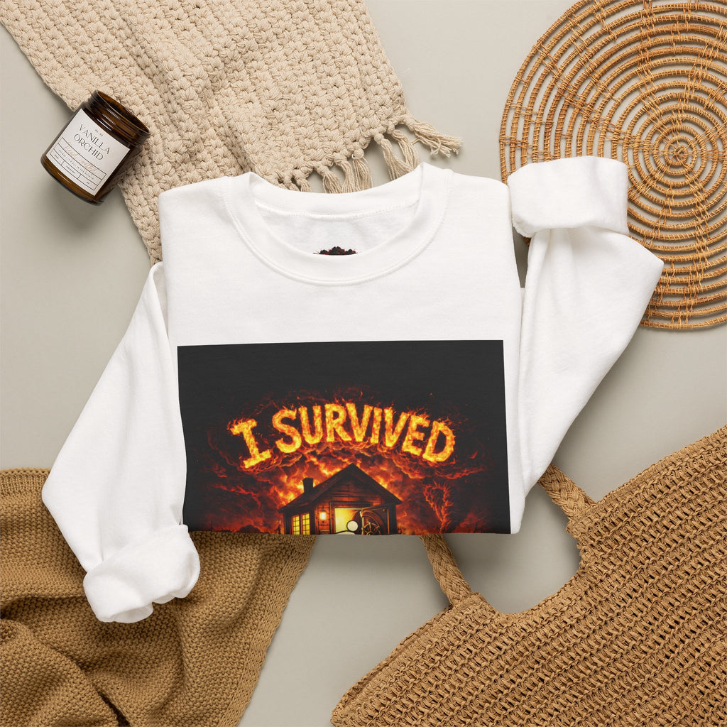 I Survived 2020 — WILDFIRES S2:E3: "The California Wildfires" Memorial Unisex Heavy Blend™ Crewneck Sweatshirt