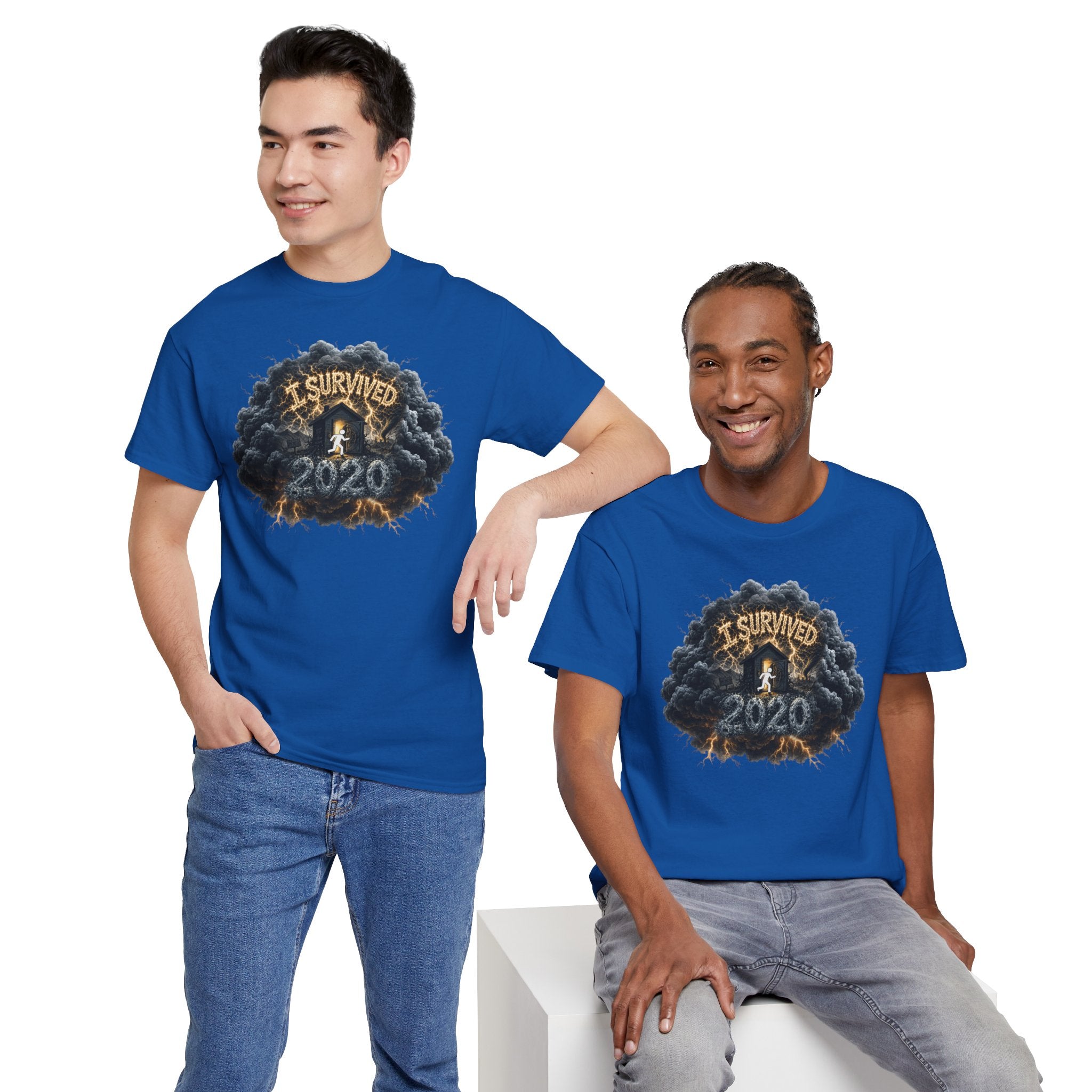 I Survived 2020 — Director's Cut Original Design Teaser Tee | Season 1 Premiere Drop Unisex Heavy Cotton Tee