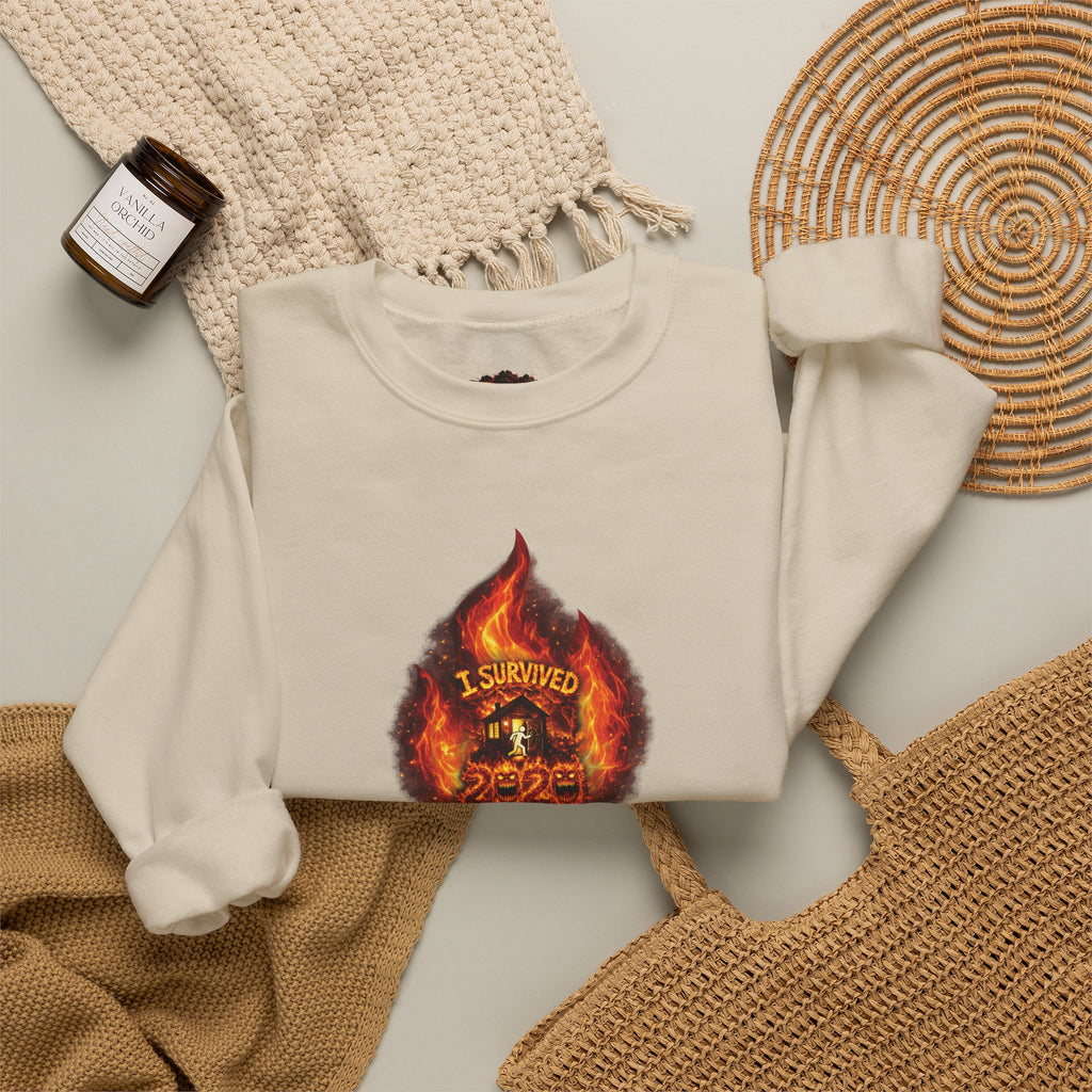 I Survived 2020 — WILDFIRES S2:E2: Director's Cut "The Bobcat Fire" Memorial Unisex Heavy Blend™ Crewneck Sweatshirt