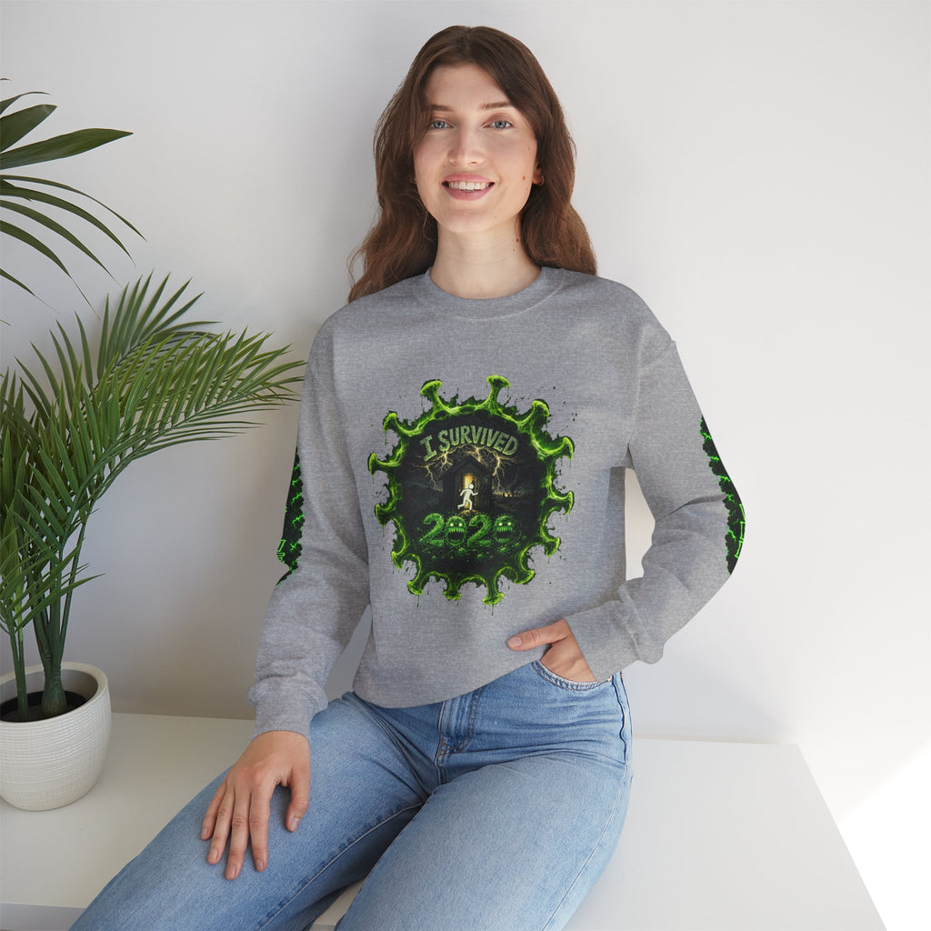 I Survived 2020 — Director's Cut S1:E5 "Delivery Doomsday" | Pandemic Edition Unisex Heavy Blend™ Crewneck Sweatshirt