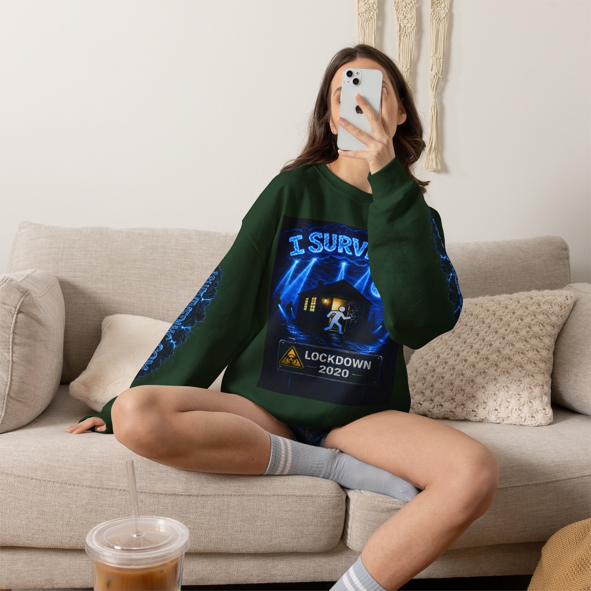 I Survived 2020 — LOCKDOWN S3:E2: Special Edition "Dating Under Lockdown" Unisex Heavy Blend™ Crewneck Sweatshirt