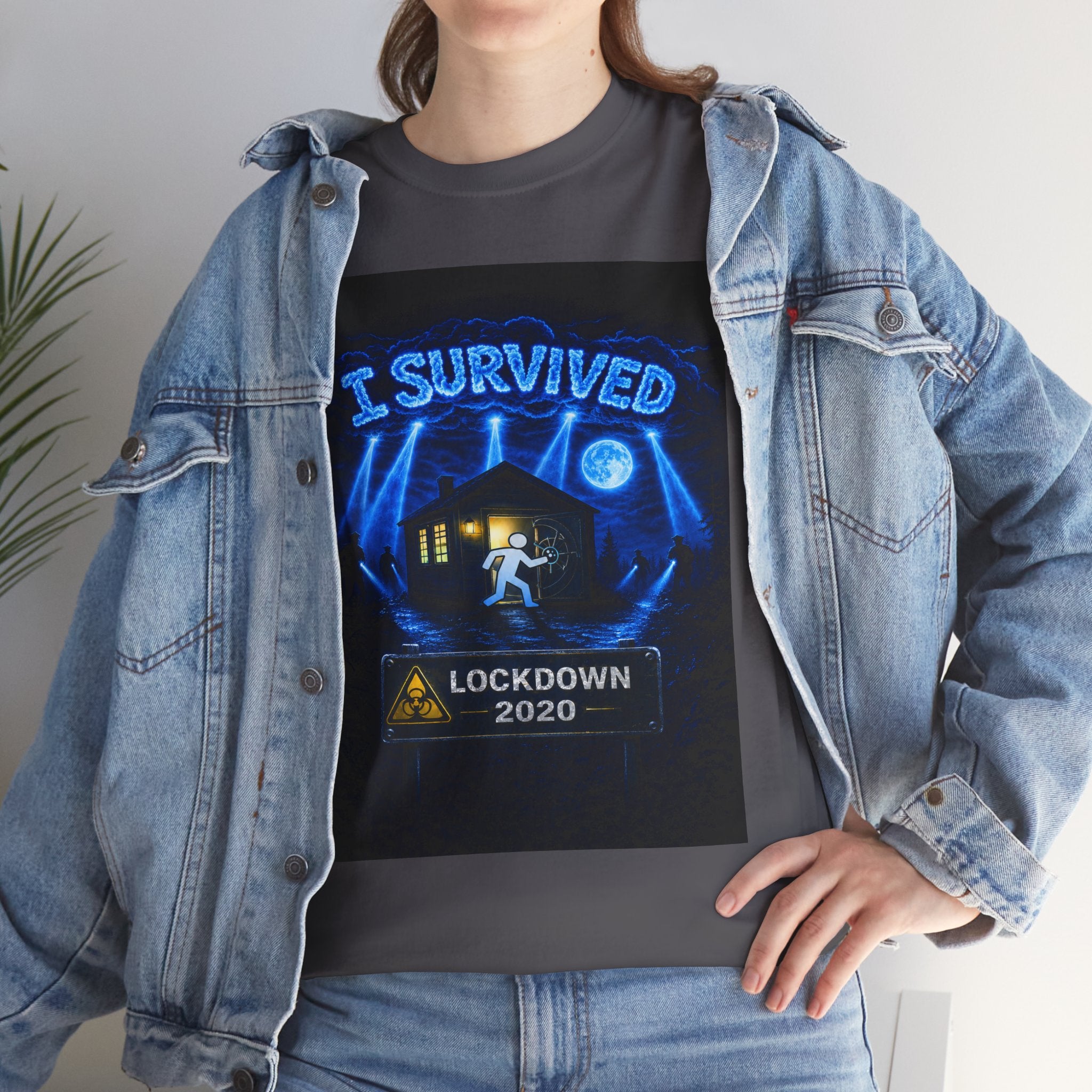 J'ai survécu à 2020 — S3:E1 « Quarantaine » | T-shirt unisexe en coton épais édition Confinement (ÉDITION SPÉCIALE)