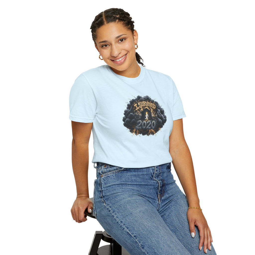 I Survived 2020 — Original PILOT Design: Director's Cut Unisex Garment-Dyed T-shirt