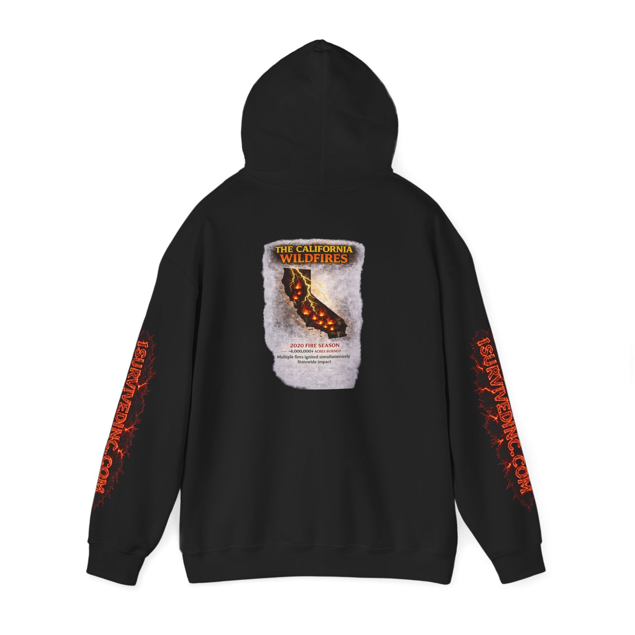 I Survived 2020 — S2:E3 "The California Wildfires" | Wildfire Edition Memorial Hoodie Sweatshirt