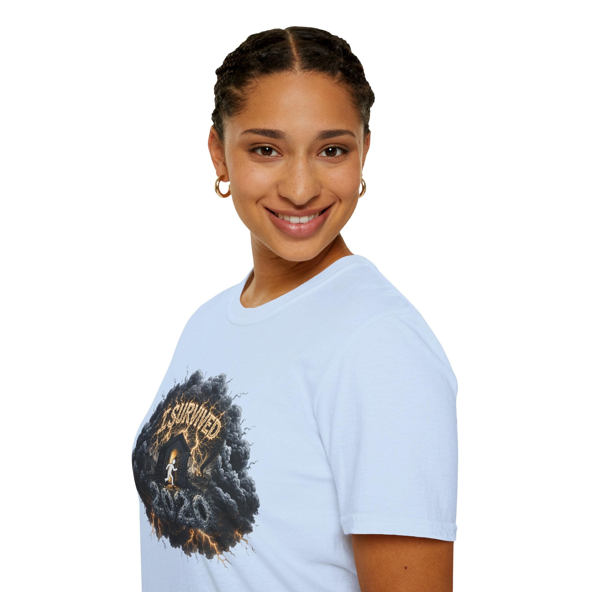 I Survived 2020 — Director's Cut Original Design Teaser Tee | Season 1 Premiere Drop Unisex Softstyle T-Shirt