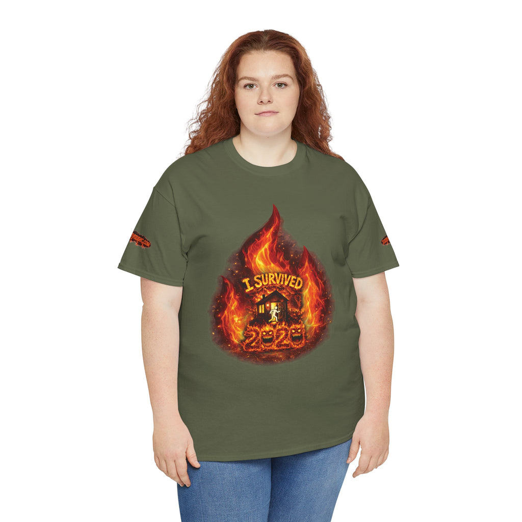 I Survived 2020 — Director's Cut S2:E3 "The California Wildfires" | Wildfire Edition Memorial Unisex Heavy Cotton Tee (SPECIAL EDITION)