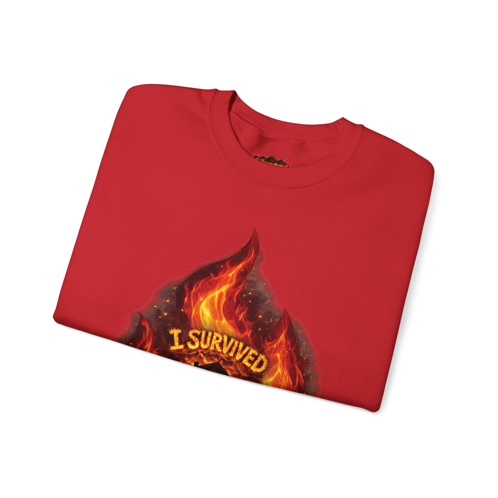 I Survived 2020 — Director's Cut S2:E4 "Western U.S. Wildfire Season" | Mid-Season Finale Pt. 1 | Wildfire Edition Memorial Unisex Heavy Blend™ Crewneck Sweatshirt
