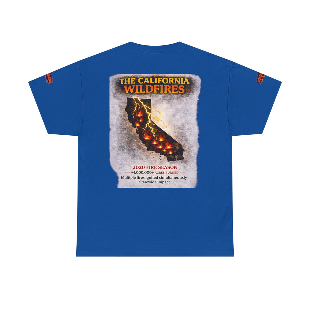 I Survived 2020 — Director's Cut S2:E3 "The California Wildfires" | Wildfire Edition Memorial Unisex Heavy Cotton Tee (SPECIAL EDITION)