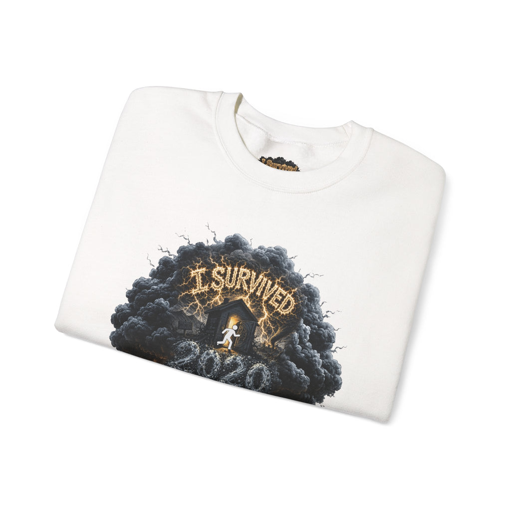I Survived 2020 — Director's Cut Original Design Teaser Tee | Season 1 Premiere Drop Unisex Heavy Blend™ Crewneck Sweatshirt