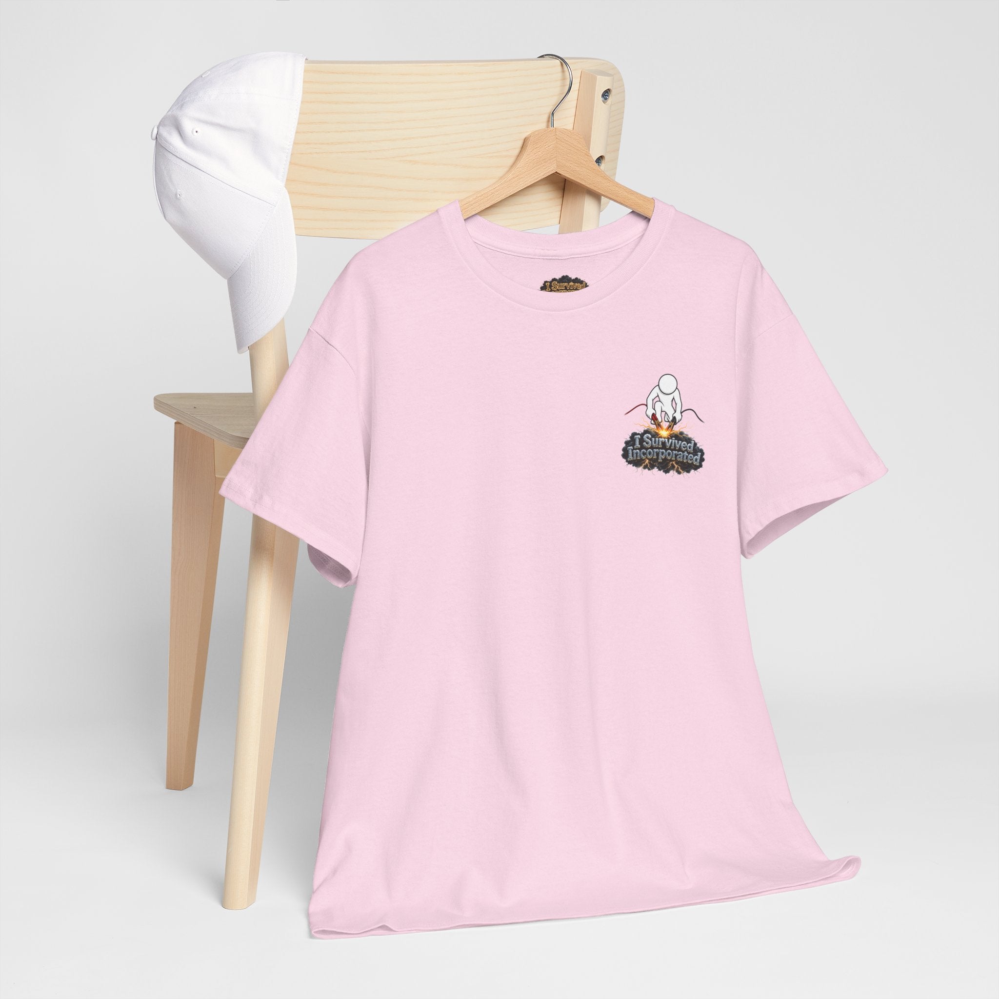 I Survived 2020 — "Please Stand By" Test Pattern Tee Summer Premier Unisex Heavy Cotton Tee