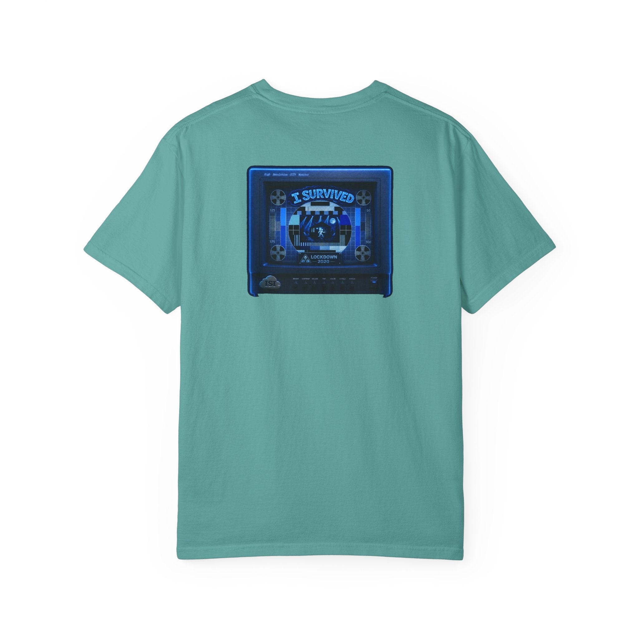 I Survived 2020 — "Please Stand By" Test Pattern Tee Lockdown Special Edition Summer Exclusive Unisex Garment-Dyed T-shirt
