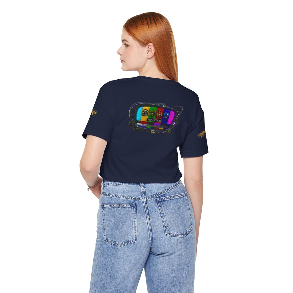 I Survived 2020 — "No Signal" Test Pattern Tee Alien Broadcast Finale Summer Premiere Unisex Jersey Short Sleeve Tee