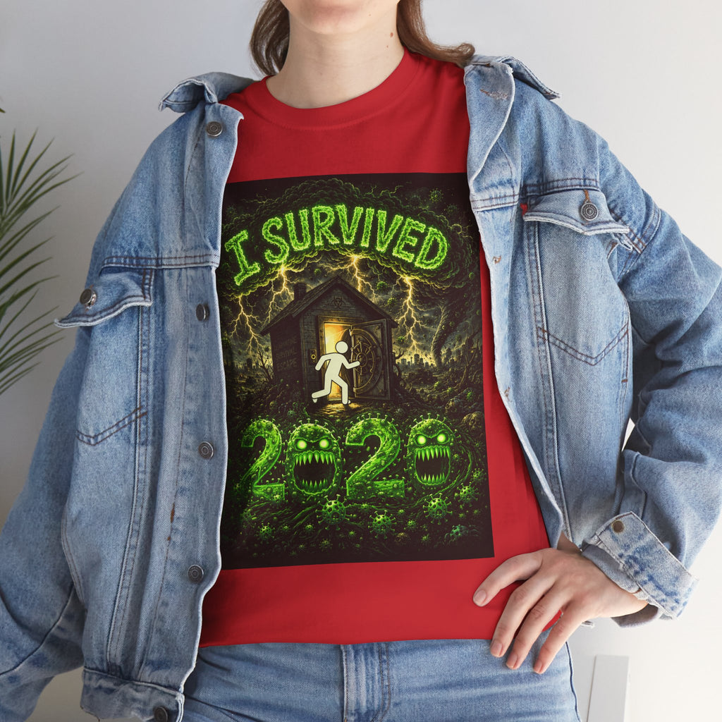 I Survived 2020 — S1:E1 "COVID-19: The Coronavirus" | Pandemic Edition Unisex Heavy Cotton Tee