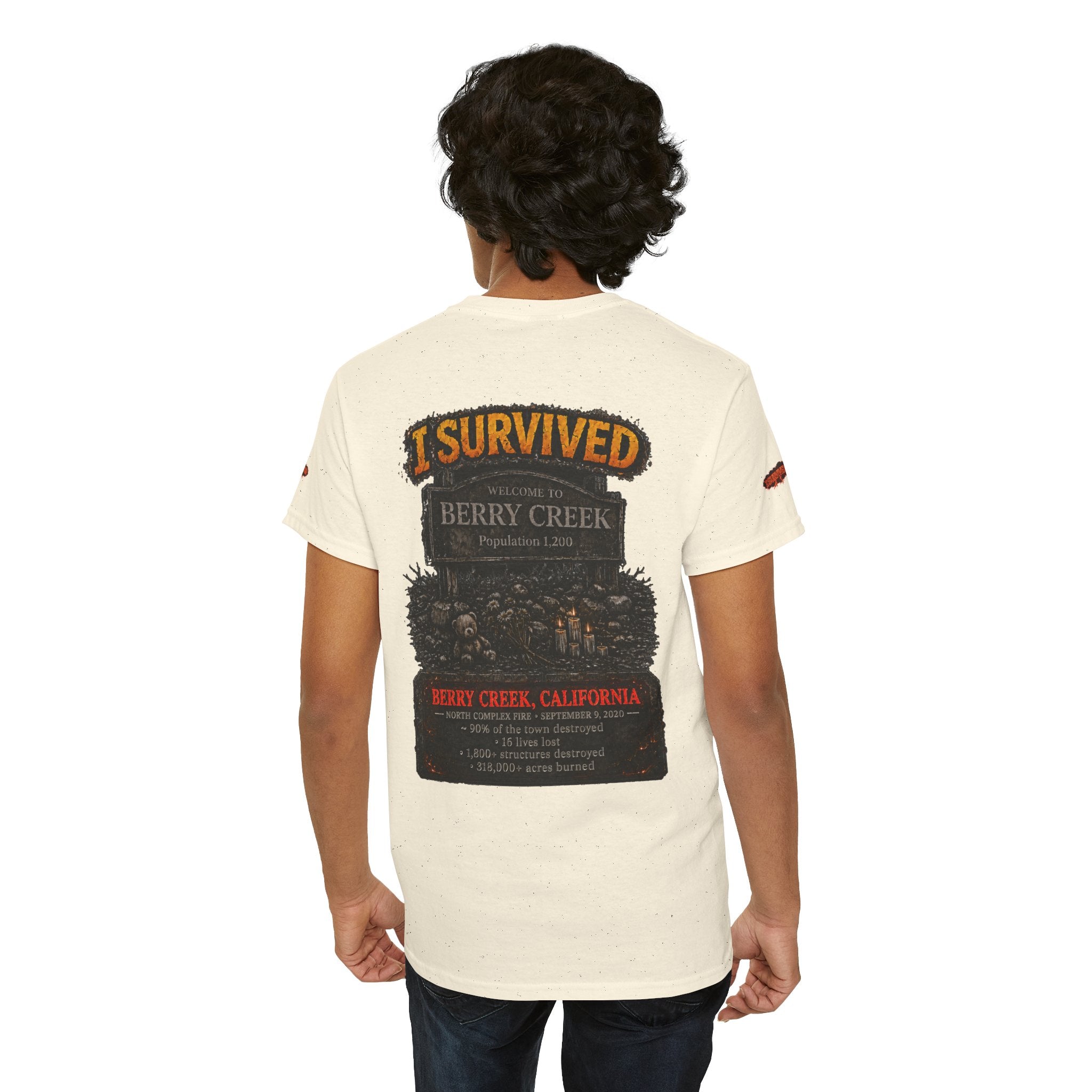I Survived 2020 — WILDFIRES S2:E1: Special Edition "Berry Creek" Memorial Unisex Heavy Cotton Tee