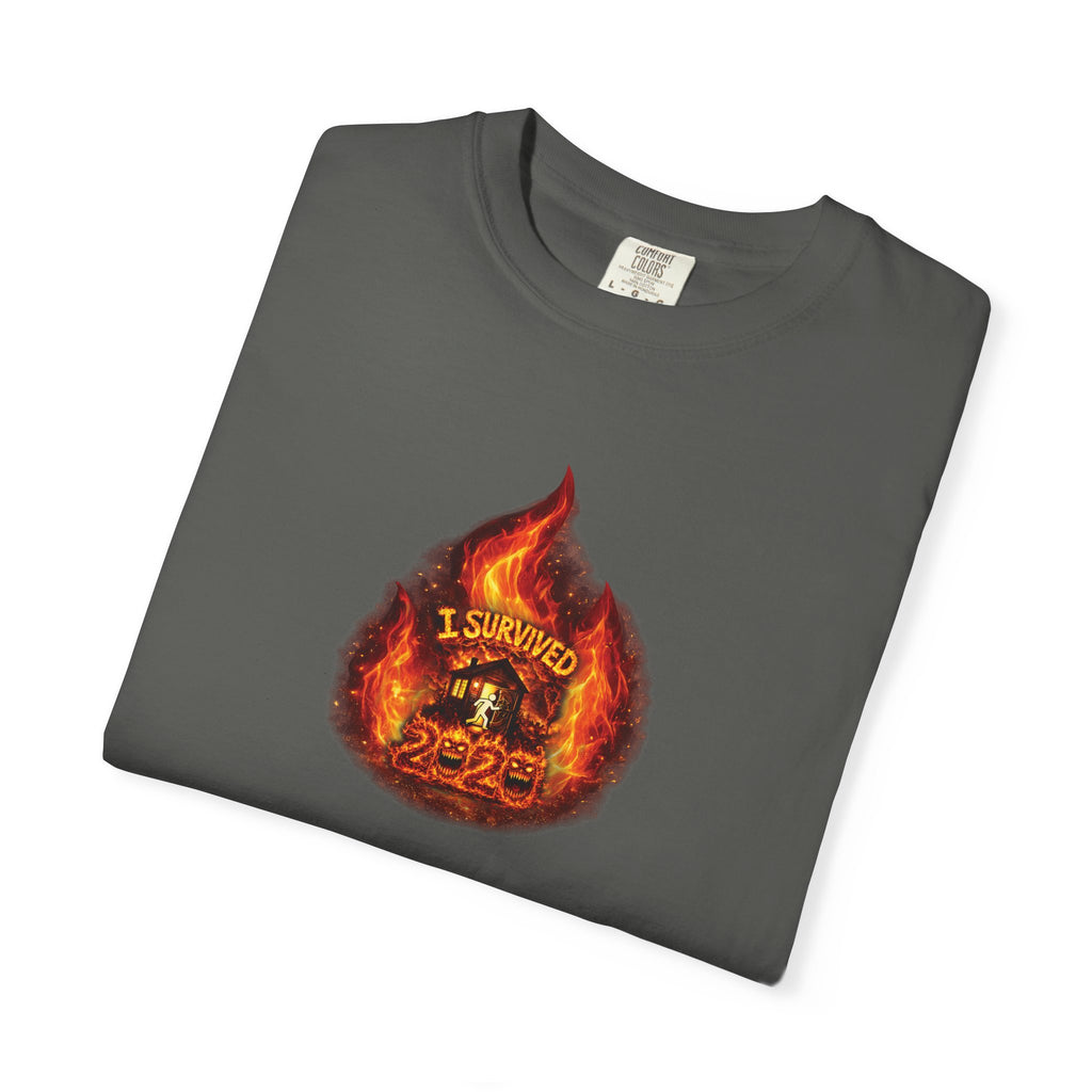 I Survived 2020 — WILDFIRES S2:E3: Director's Cut "The California Wildfires" Memorial Unisex Garment-Dyed T-shirt