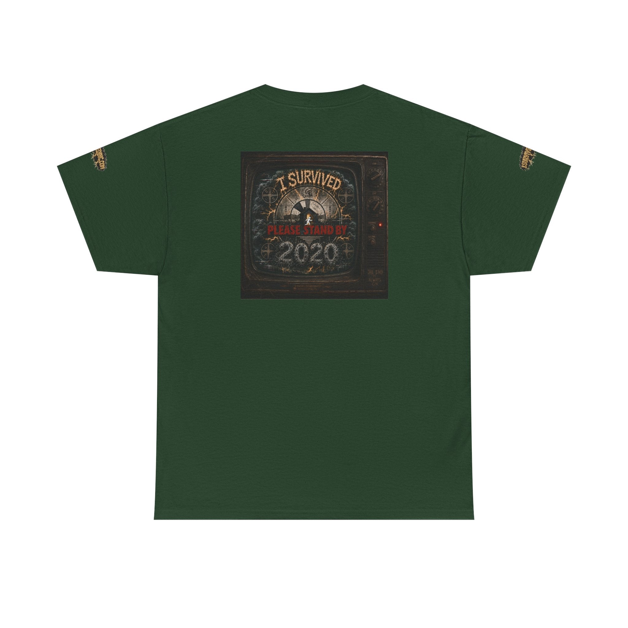 I Survived 2020 — "Please Stand By" Test Pattern Tee Special Edition Summer Premier Unisex Heavy Cotton Tee