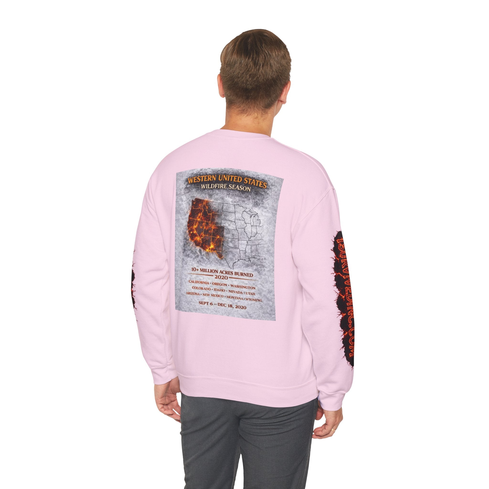 I Survived 2020 — S2:E4 "Western U.S. Wildfire Season" | Mid-Season Finale Pt. 1 | Wildfire Edition Memorial Unisex Heavy Blend™ Crewneck Sweatshirt