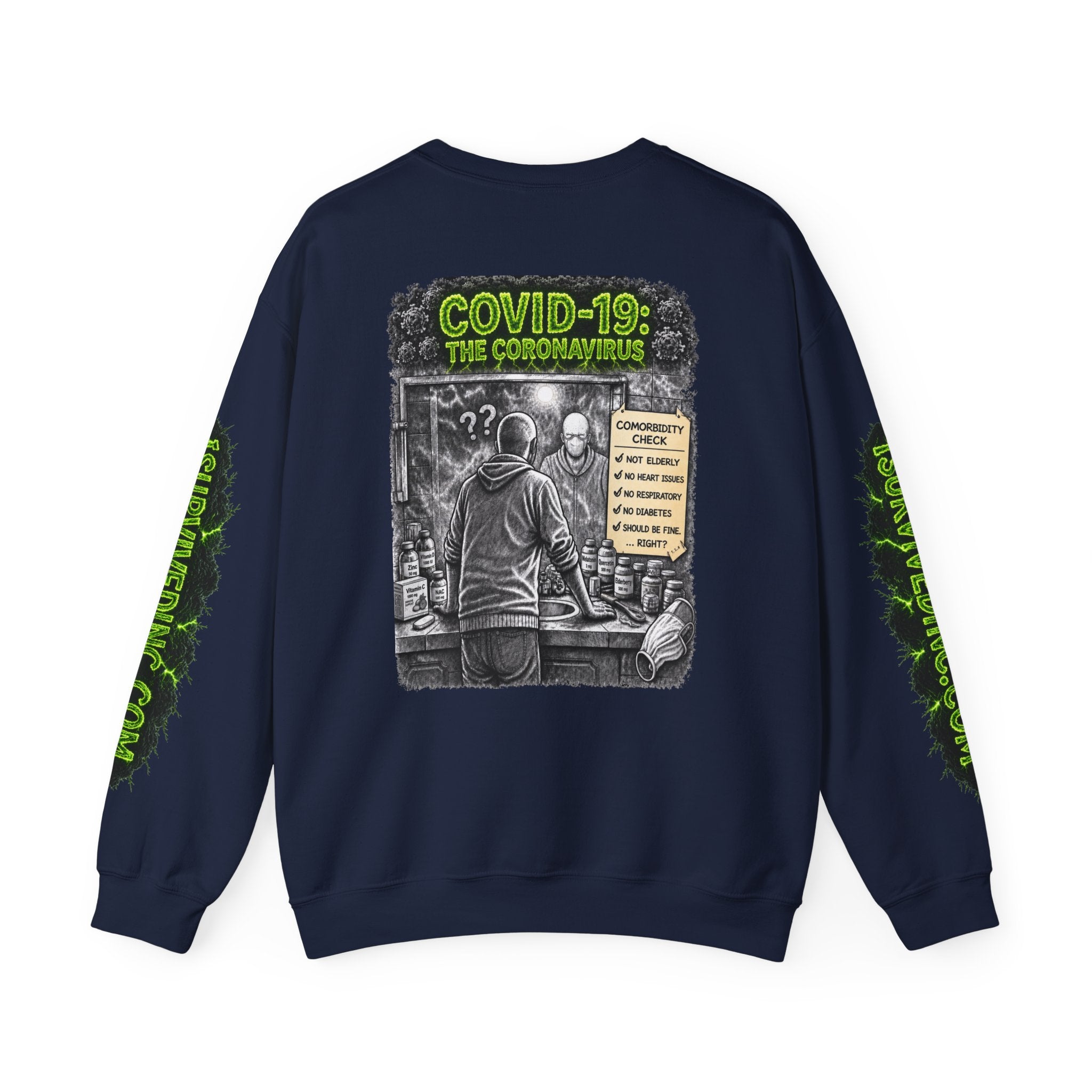 I Survived 2020 — S1:E1 "COVID-19: The Coronavirus" | Pandemic Edition Unisex Heavy Blend™ Crewneck Sweatshirt