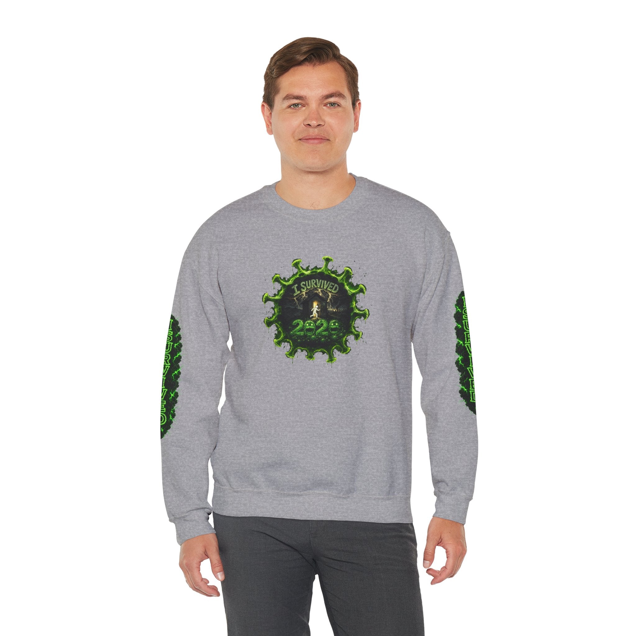I Survived 2020 — PANDEMIC S1:E2: Director's Cut "The Coming of COVID" Unisex Heavy Blend™ Crewneck Sweatshirt