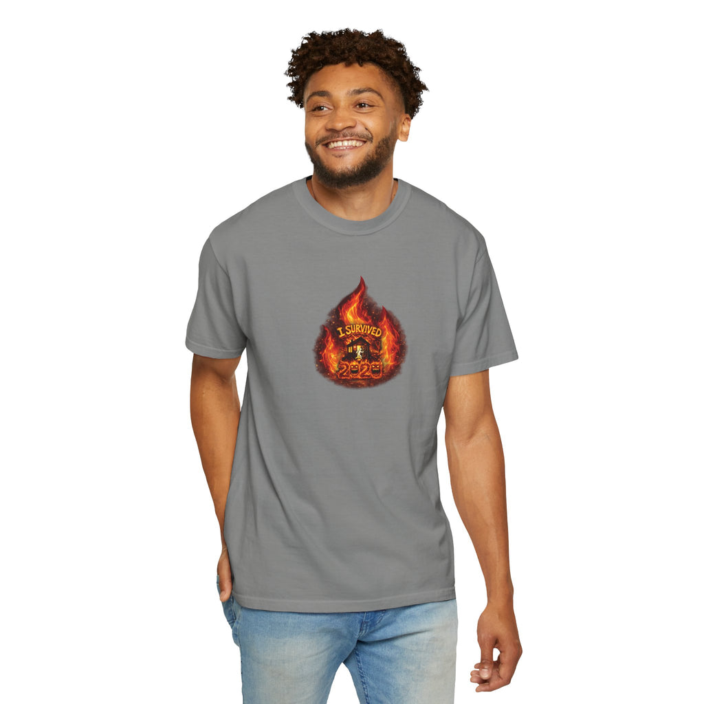 I Survived 2020 — WILDFIRES S2:E4: Director's Cut "Western U.S. Wildfire Season" Memorial Unisex Garment-Dyed T-shirt