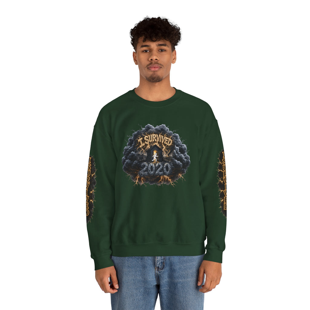I Survived 2020 — Director's Cut Original Design Teaser Tee | Season 1 Premiere Drop Unisex Heavy Blend™ Crewneck Sweatshirt (SPECIAL EDITION)