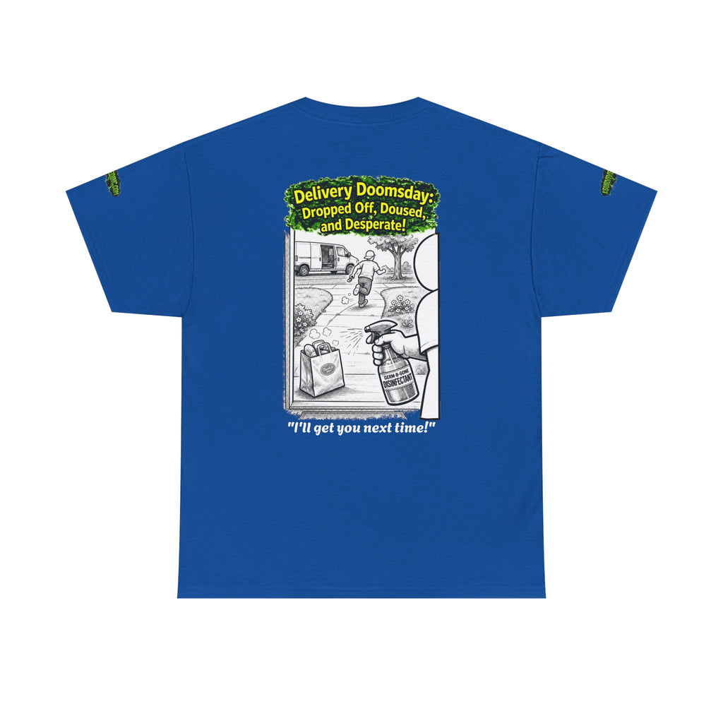 Sobreviví al 2020 — T1:E5 "El día del juicio final de las entregas" | Camiseta unisex de algodón pesado (Edición Pandemia) (EDICIÓN ESPECIAL)