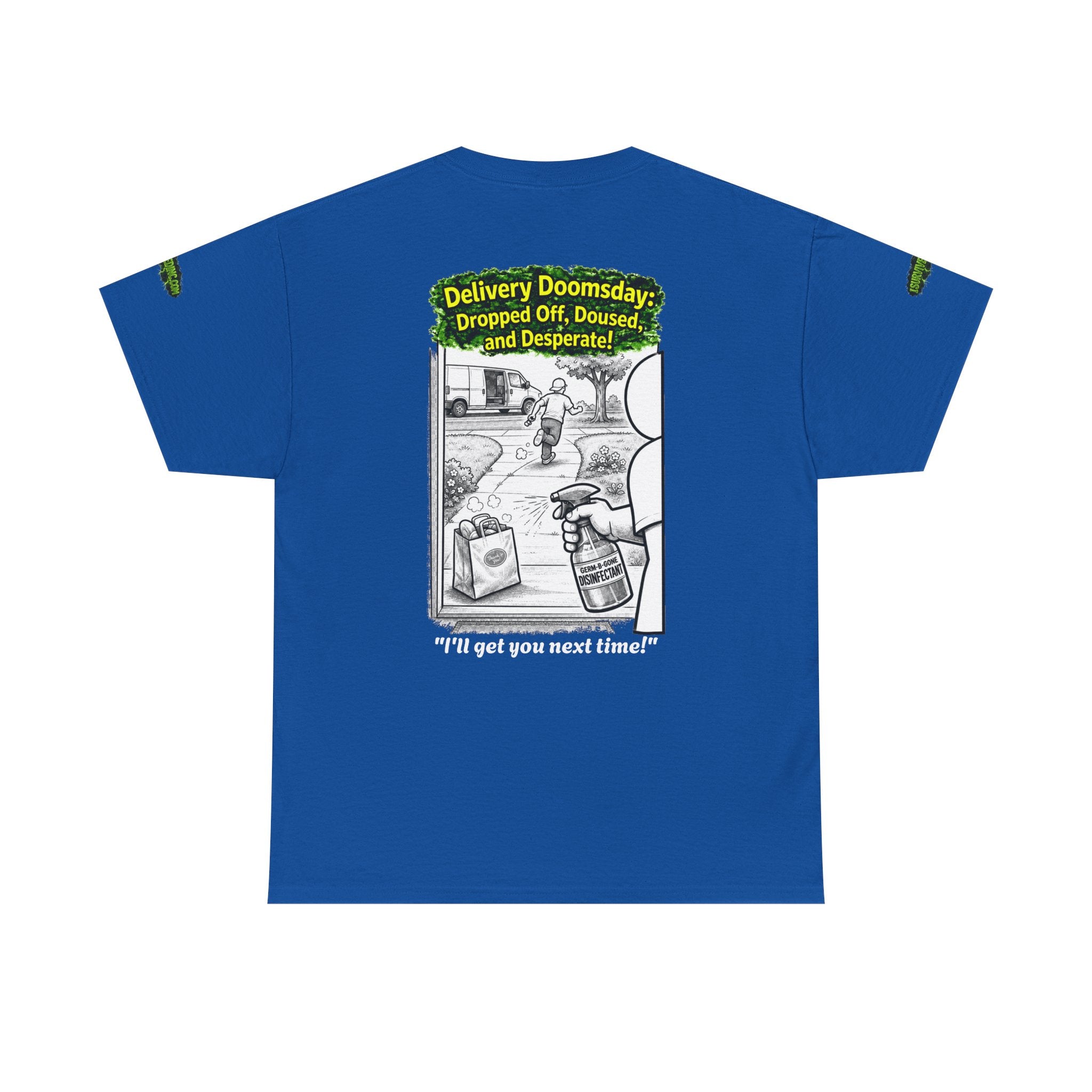 Sobreviví al 2020 — T1:E5 "El día del juicio final de las entregas" | Camiseta unisex de algodón pesado (Edición Pandemia) (EDICIÓN ESPECIAL)
