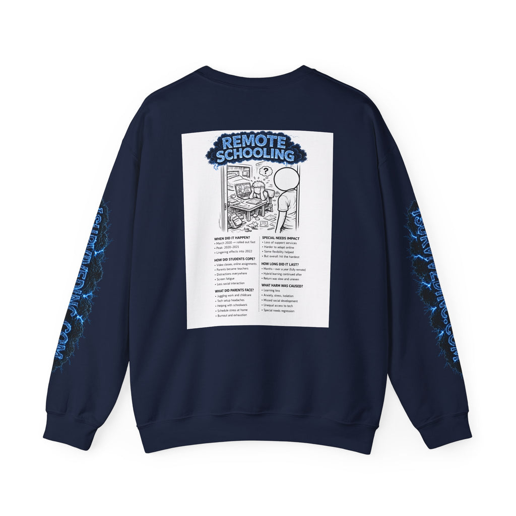 I Survived 2020 — S3:E3 "Remote Schooling" | Lockdown Edition Documentary Unisex Heavy Blend™ Crewneck Sweatshirt