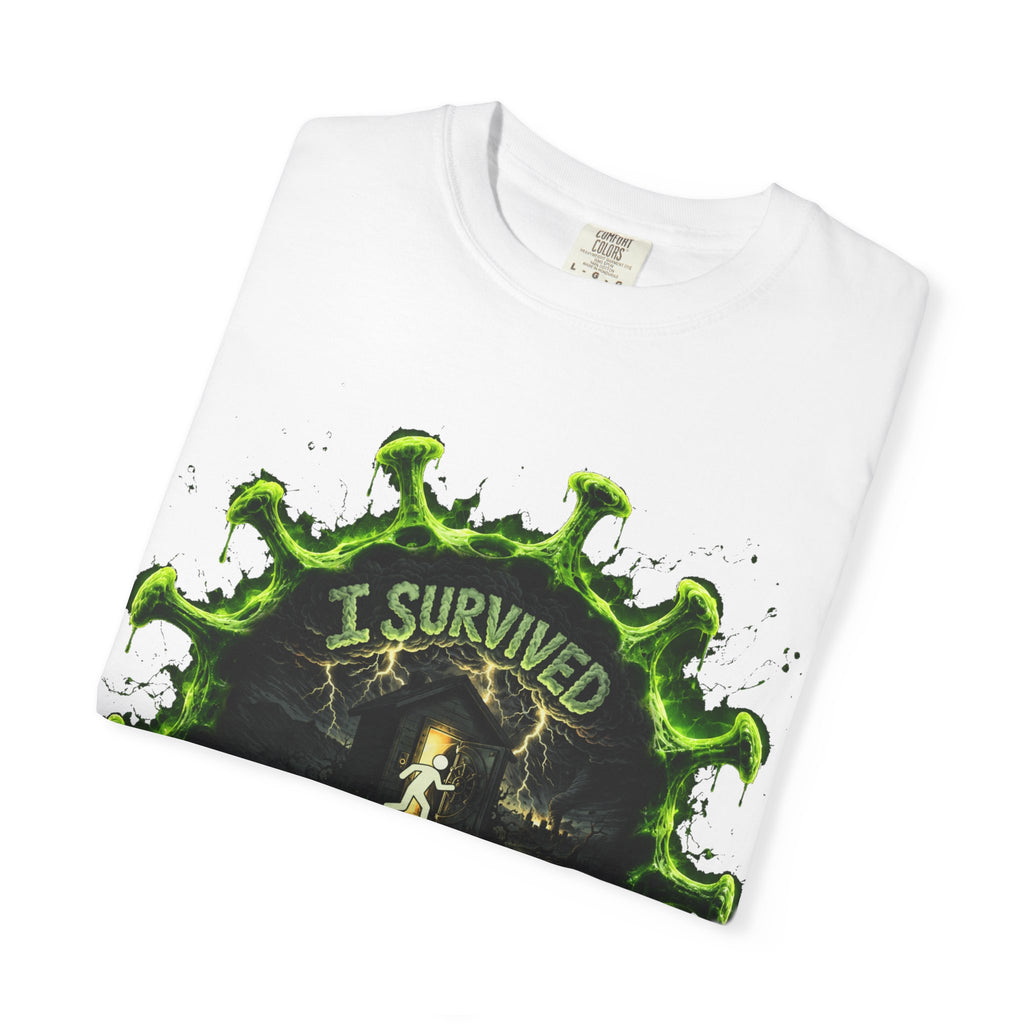 I Survived 2020 — Director's Cut S1:E4 "Mask Madness Mayhem Moment" | Pandemic Edition Unisex Garment-Dyed T-shirt