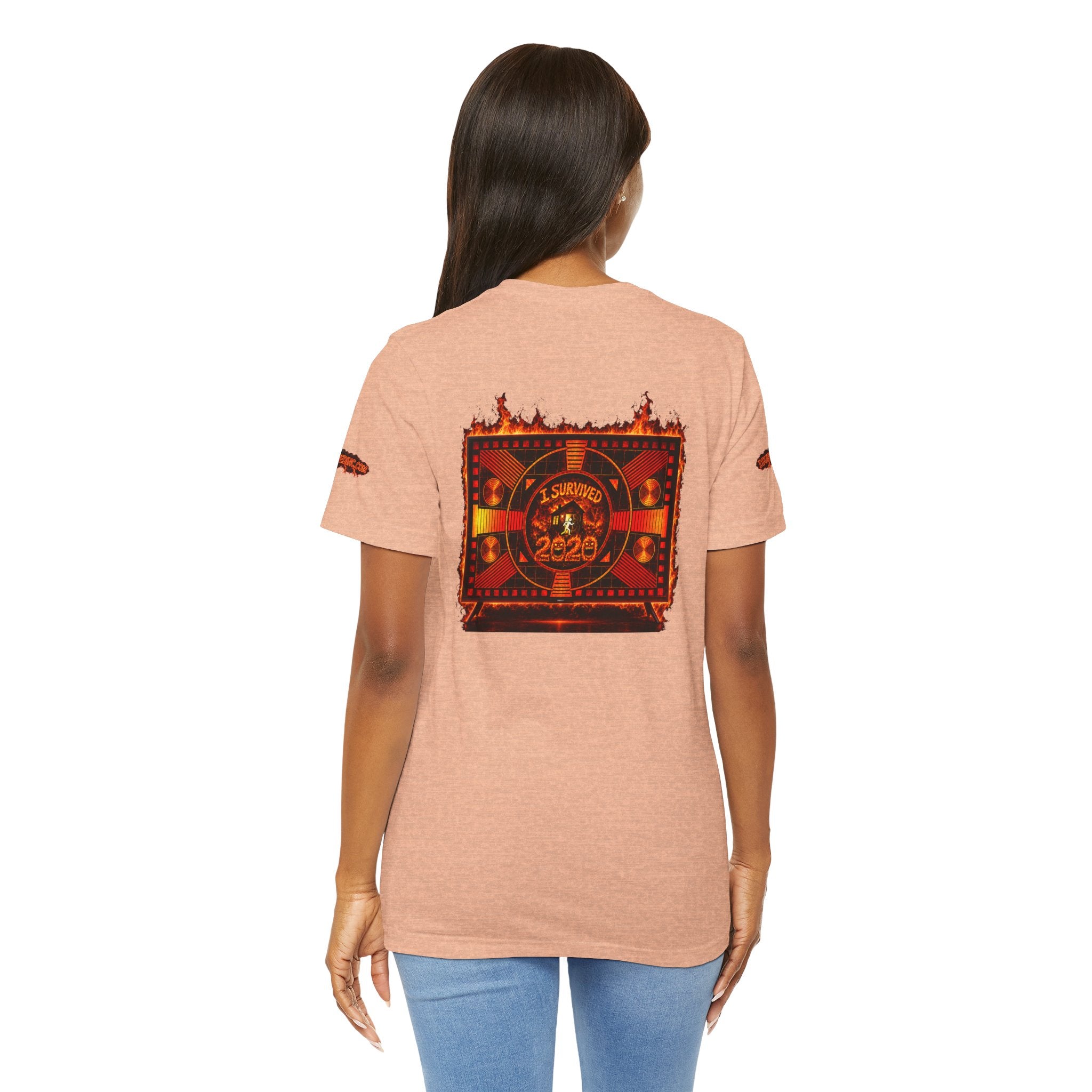 I Survived 2020 — "Please Stand By" Test Pattern Tee Wildfire Signal Special Edition Summer Premiere Unisex Jersey Short Sleeve Tee