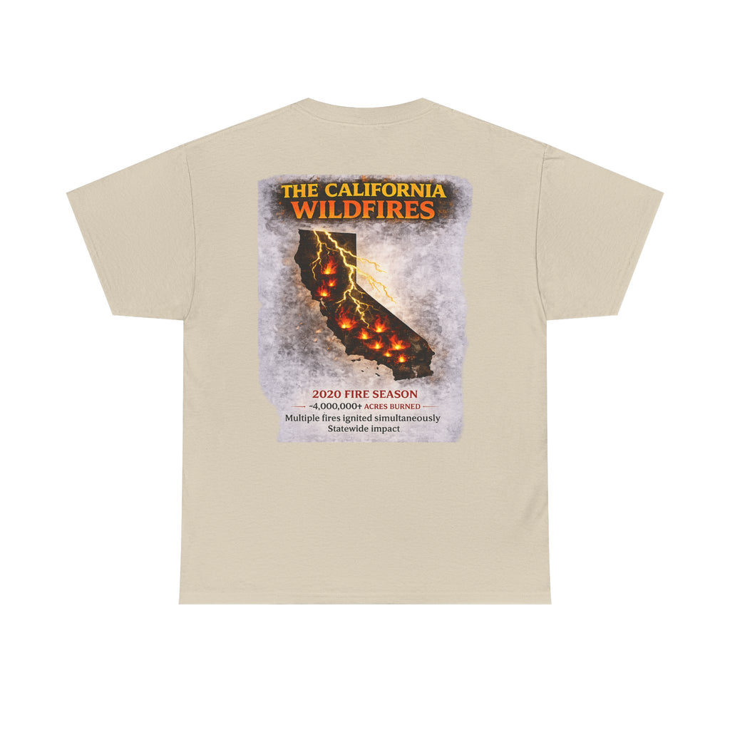 I Survived 2020 — Director's Cut S2:E3 "The California Wildfires" | Wildfire Edition Memorial Unisex Heavy Cotton Tee