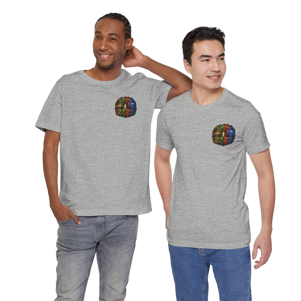 I Survived 2020 — "No Signal" Test Pattern Tee Alien Broadcast Finale Summer Premiere Unisex Jersey Short Sleeve Tee