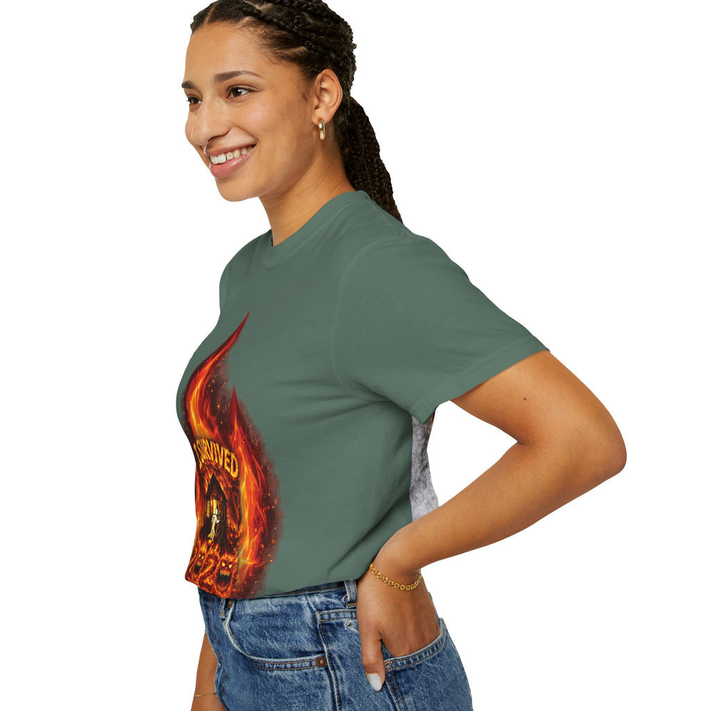 I Survived 2020 — Director's Cut S2:E4 "Western U.S. Wildfire Season" | Mid-Season Finale Pt. 1 | Wildfire Edition Memorial Unisex Garment-Dyed T-shirt