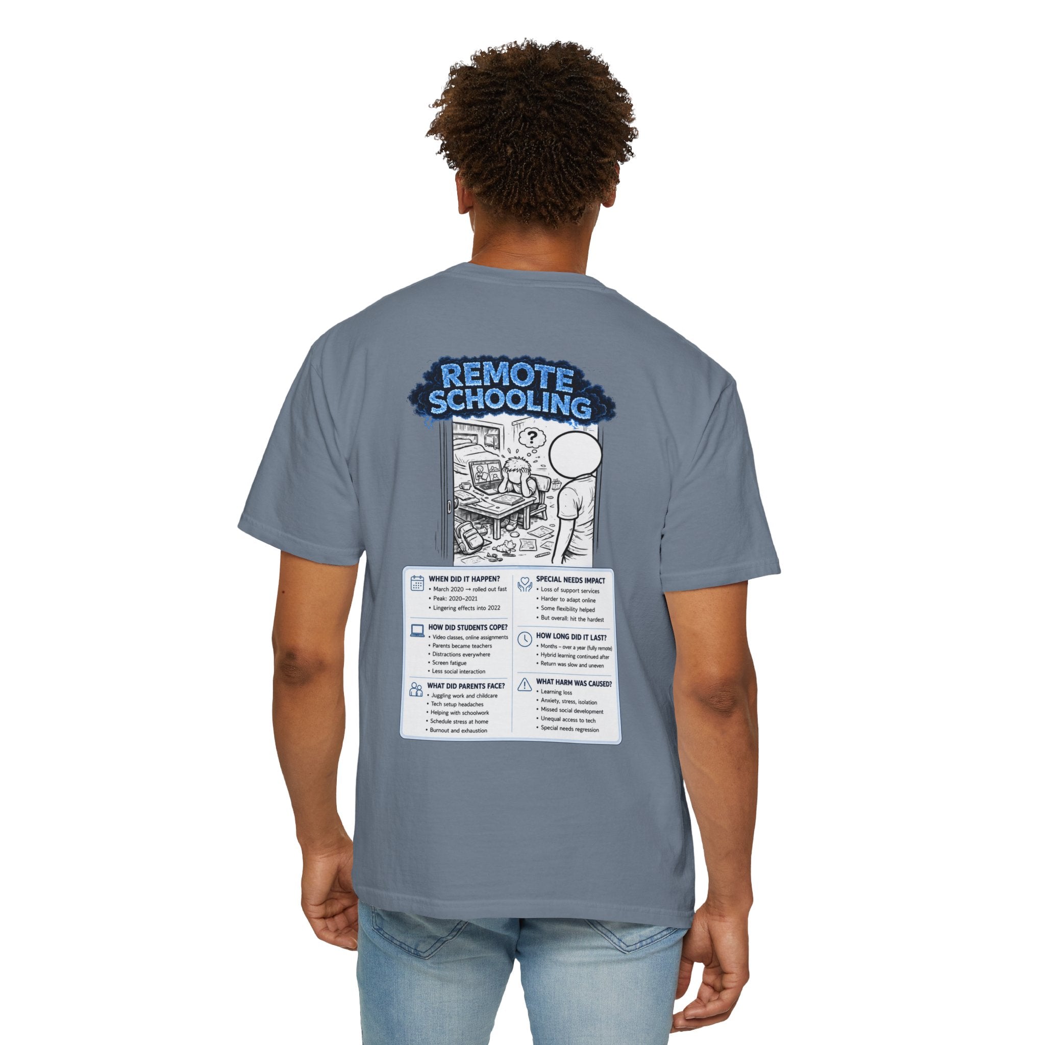 I Survived 2020 — Director's Cut S3:E3 "Remote Schooling" | Lockdown Edition Documentary Unisex Garment-Dyed T-shirt