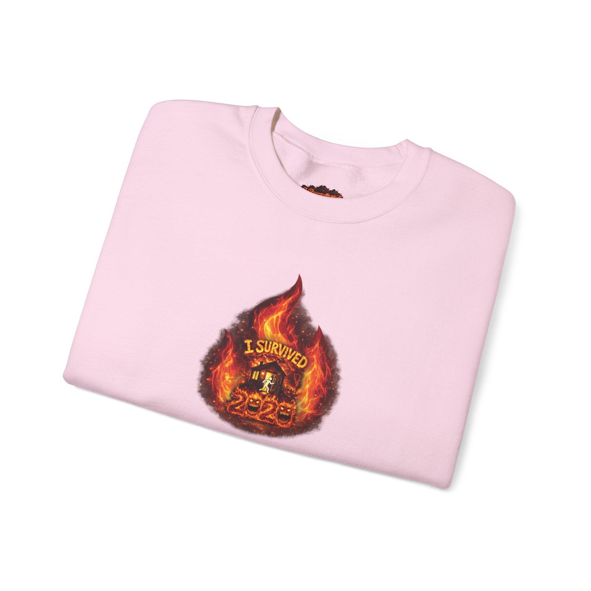 I Survived 2020 — WILDFIRES S2:E4: Director's Cut "Western U.S. Wildfire Season" Memorial Unisex Heavy Blend™ Crewneck Sweatshirt