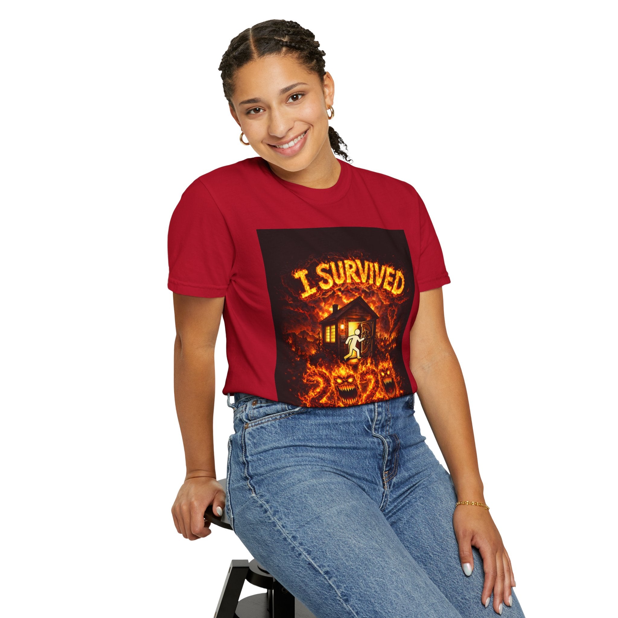 I Survived 2020 — WILDFIRES S2:E2: "The Bobcat Fire" Memorial Unisex Garment-Dyed T-shirt
