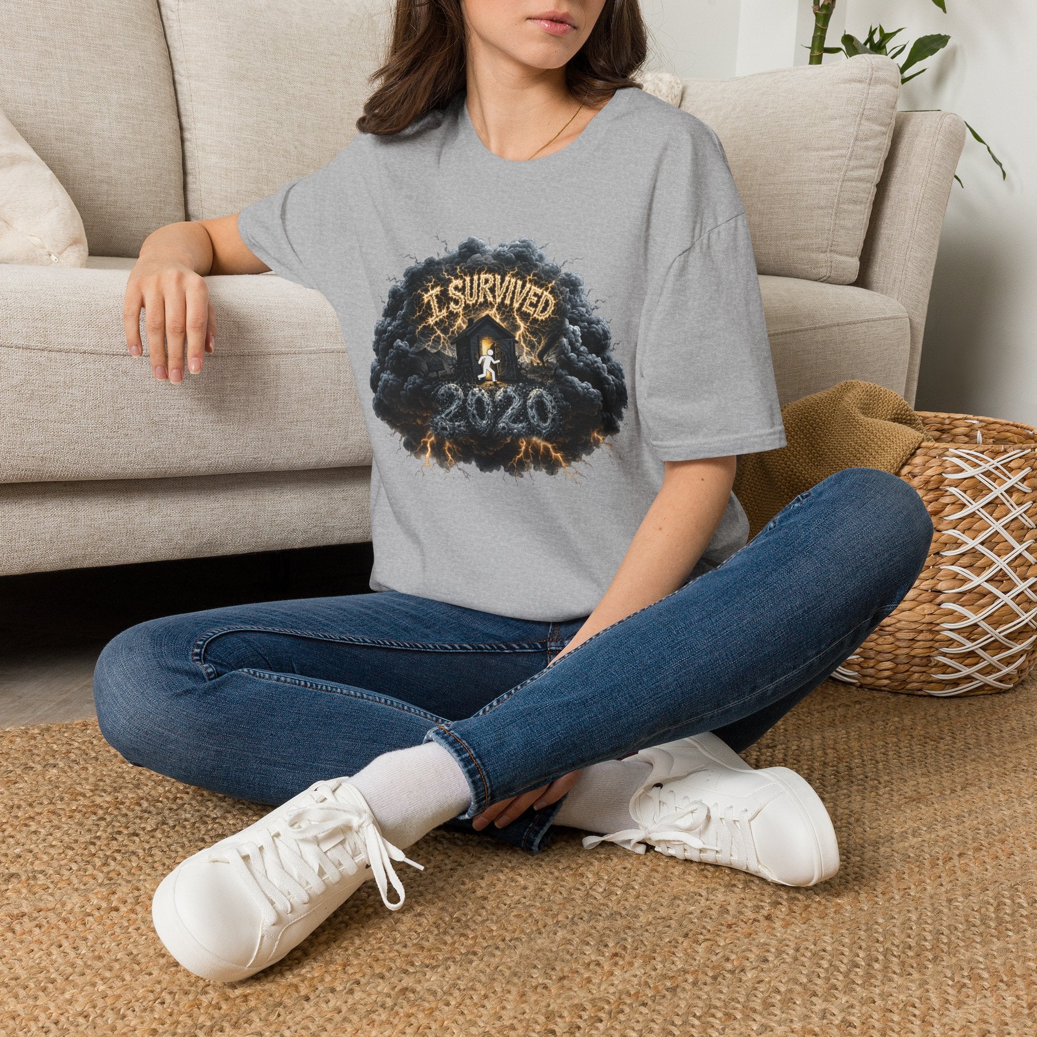 I Survived 2020 — Director's Cut Original Design Teaser Tee | Season 1 Premiere Drop Unisex Softstyle T-Shirt