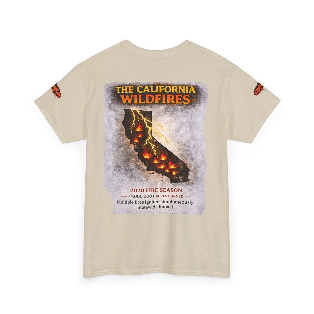 I Survived 2020 — Director's Cut S2:E3 "The California Wildfires" | Wildfire Edition Memorial Unisex Heavy Cotton Tee (SPECIAL EDITION)