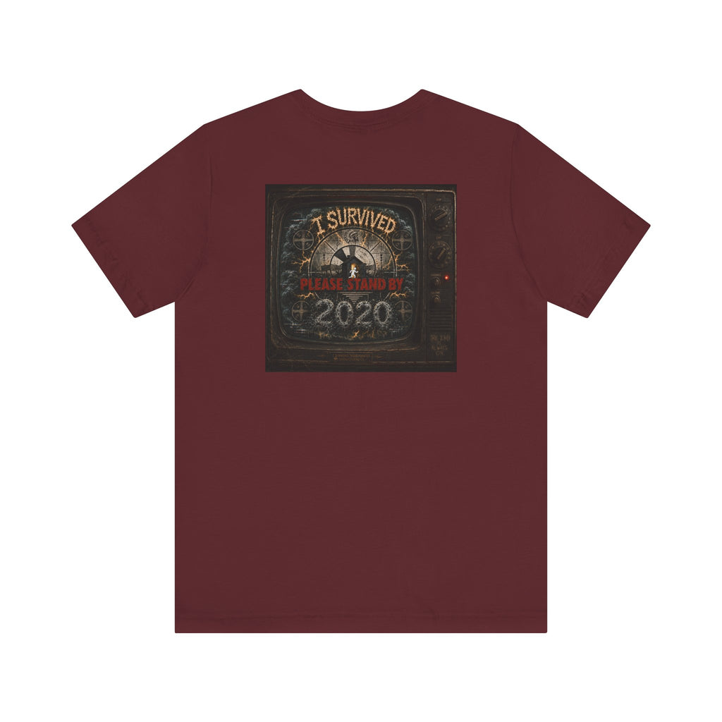 I Survived 2020 — "Please Stand By" Test Pattern Tee Summer Premier Unisex Jersey Short Sleeve Tee