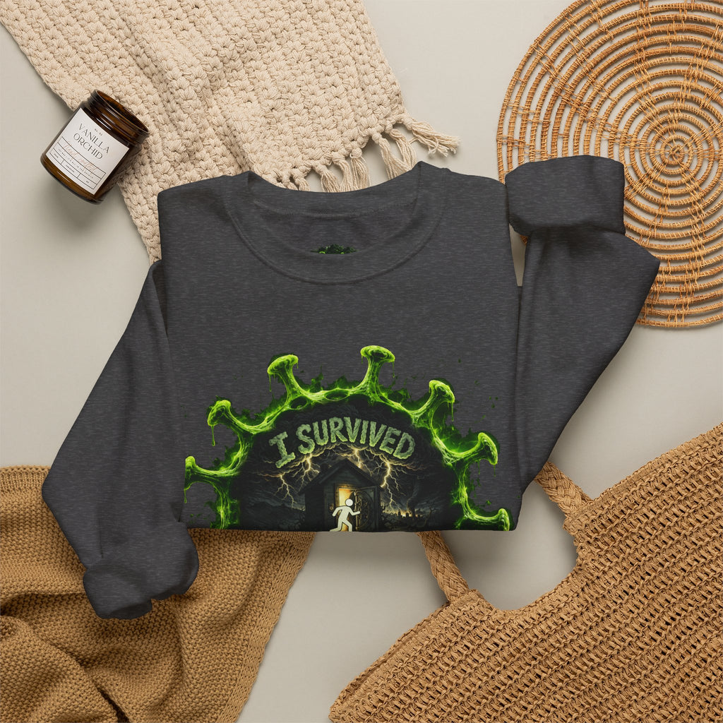 I Survived 2020 — Director's Cut S1:E1 "COVID-19: The Coronavirus" | Pandemic Edition Unisex Heavy Blend™ Crewneck Sweatshirt