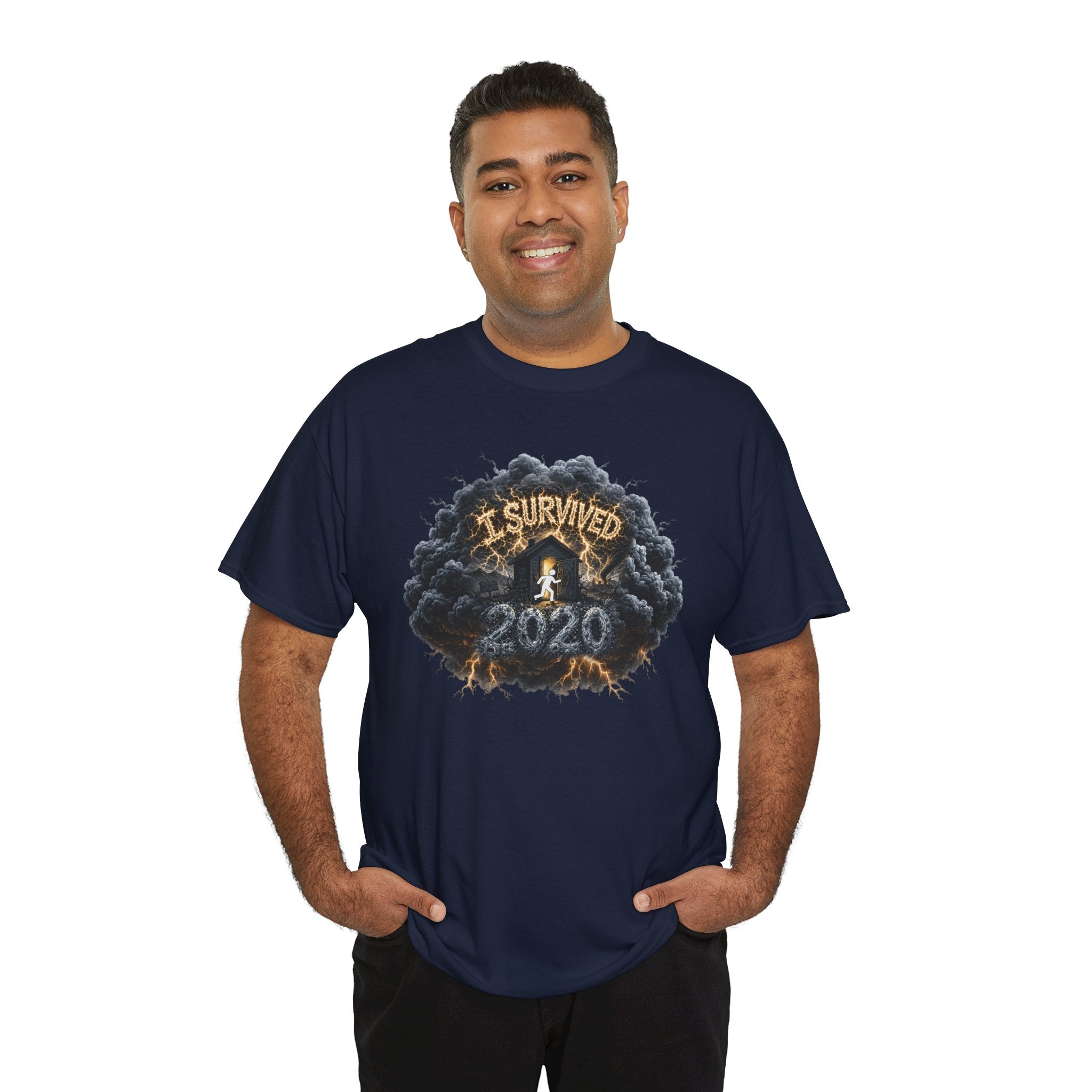 I Survived 2020 —  Deriector's Cut Original Design Teaser Tee | Season 1 Premiere Drop Unisex Heavy Cotton Tee