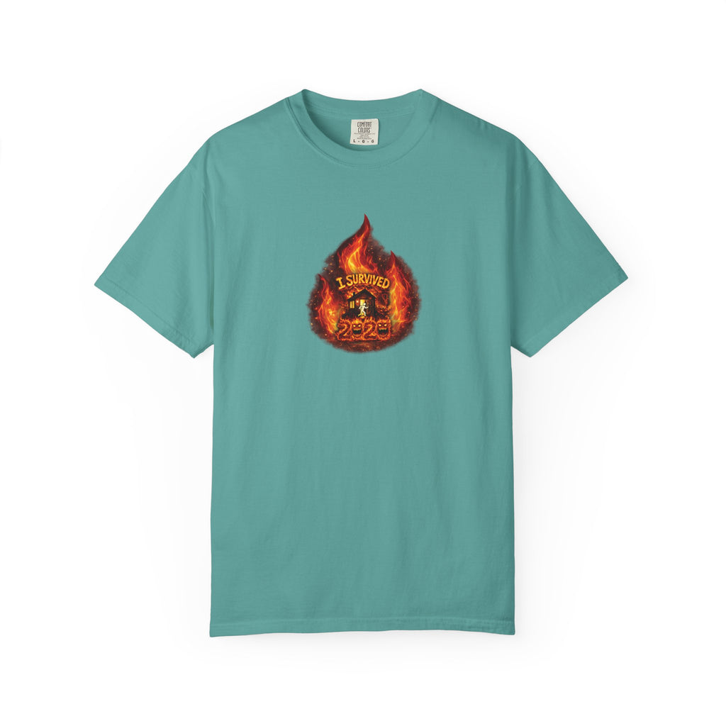 I Survived 2020 — WILDFIRES S2:E4: Director's Cut "Western U.S. Wildfire Season" Memorial Unisex Garment-Dyed T-shirt