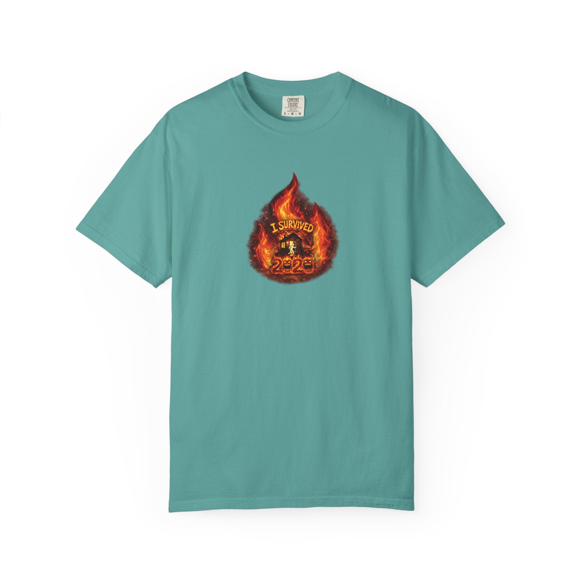 I Survived 2020 — WILDFIRES S2:E4: Director's Cut "Western U.S. Wildfire Season" Memorial Unisex Garment-Dyed T-shirt