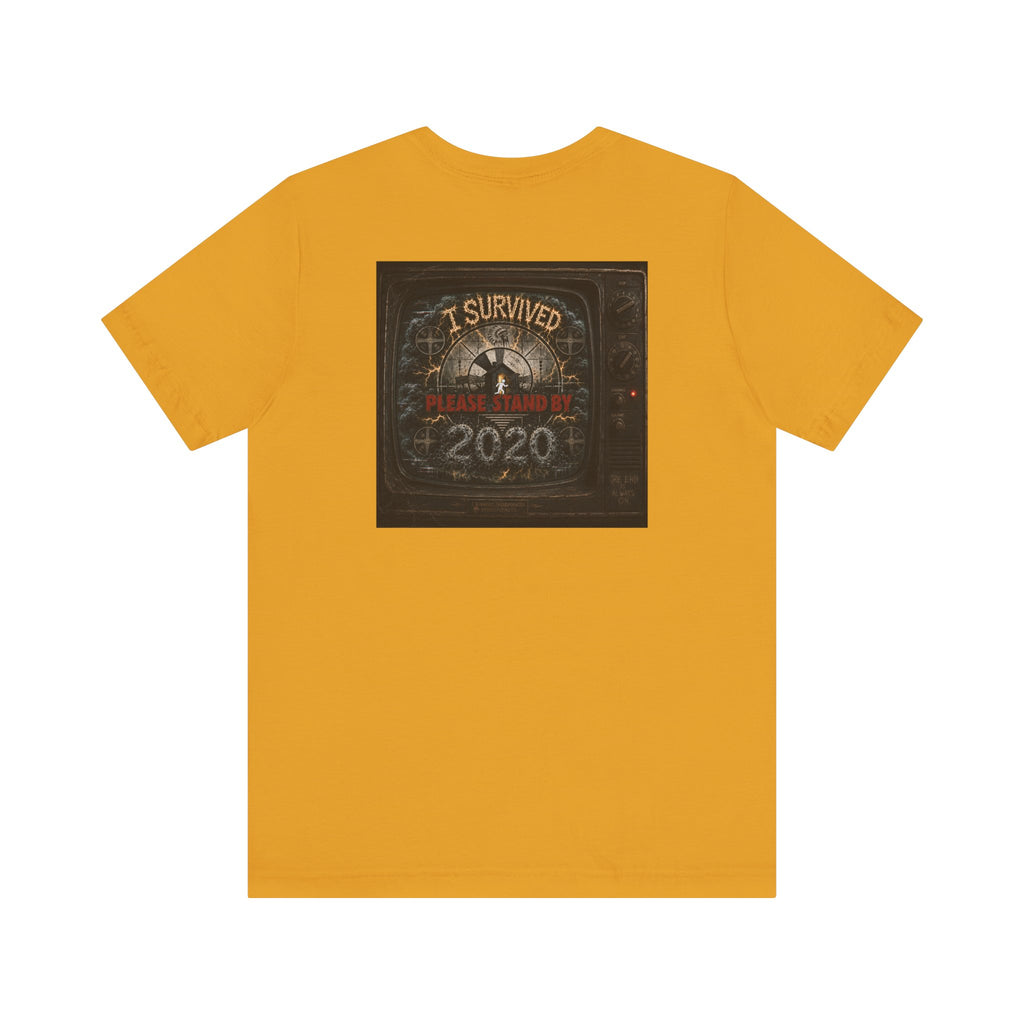 I Survived 2020 — "Please Stand By" Test Pattern Tee Summer Premier Unisex Jersey Short Sleeve Tee
