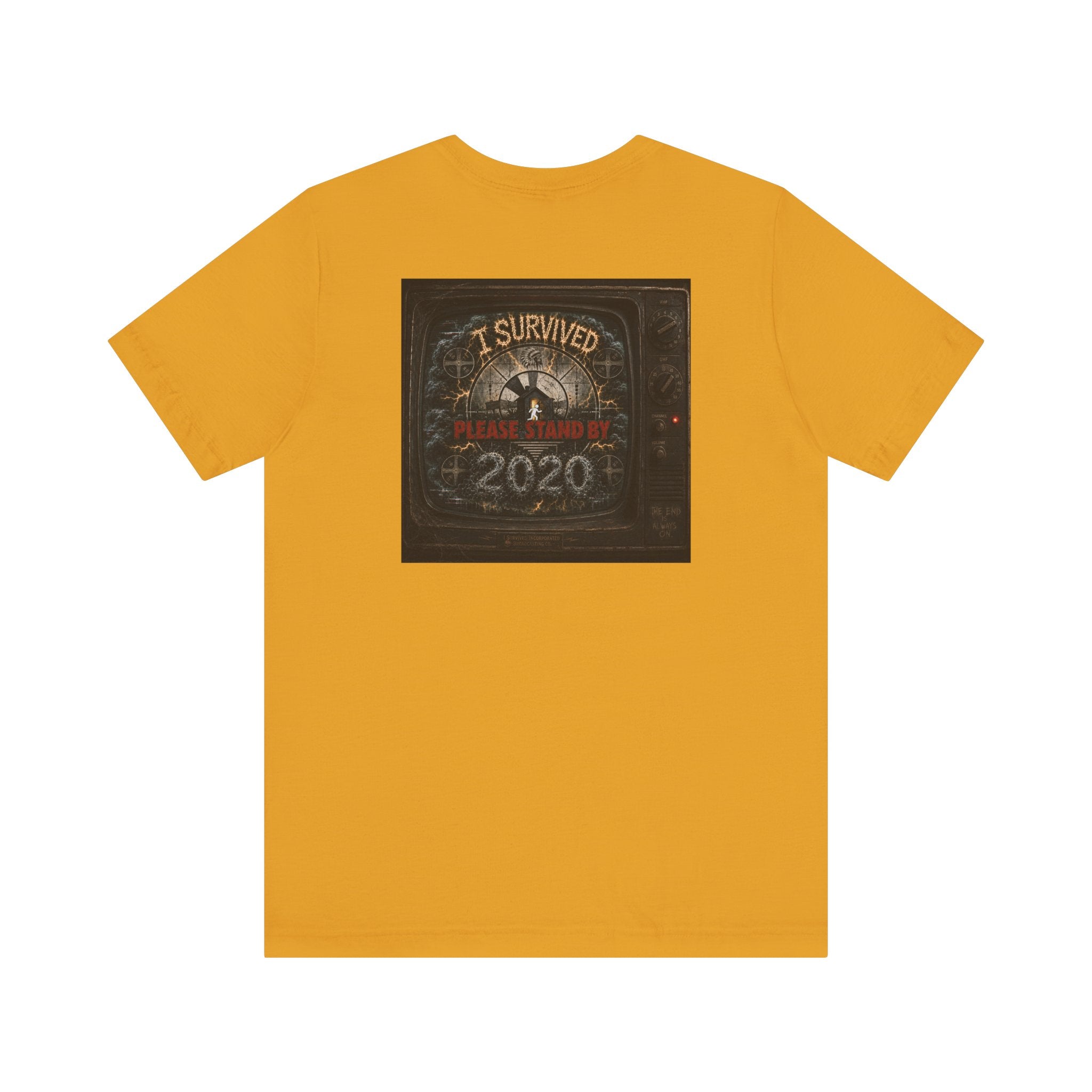 I Survived 2020 — "Please Stand By" Test Pattern Tee Summer Premier Unisex Jersey Short Sleeve Tee