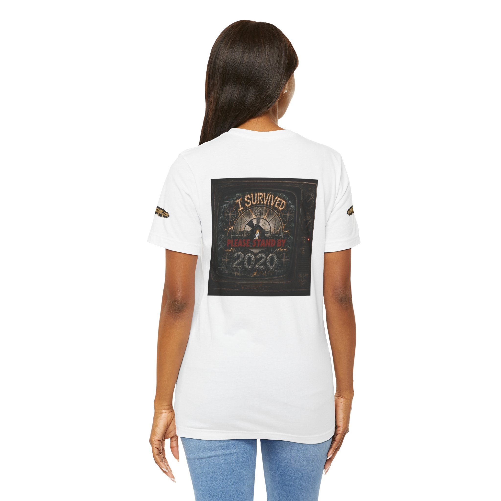 I Survived 2020 — "Please Stand By" Test Pattern Tee Special Edition Summer Premier Unisex Jersey Short Sleeve Tee